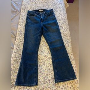 Loft jeans - size 2, cropped-ankle-flare, high-waisted